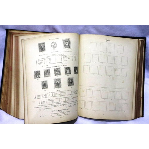 439 - The Imperial postage stamp album: foreign countries by Stanley Gibbons, some pages with stamps but m... 