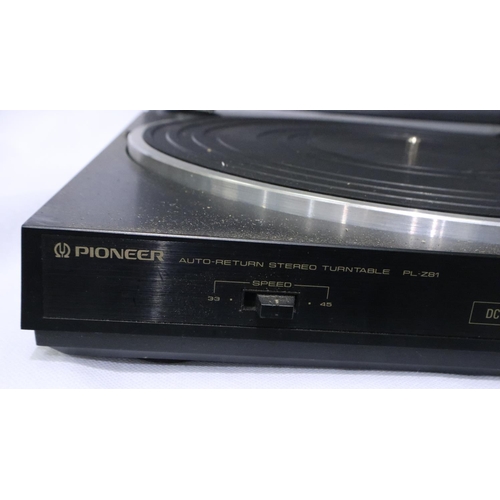 452 - Pioneer PL-Z81 turntable. Not available for in-house P&P