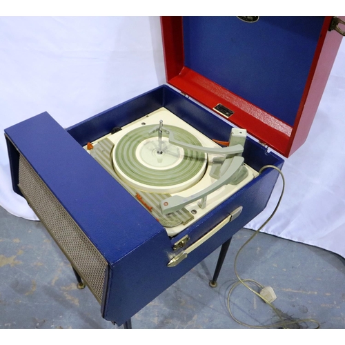 465 - 1958 Dansette Conquest record player. All electrical items in this lot have been PAT tested for safe... 