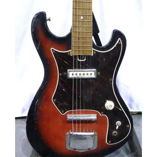 470 - Vintage 1970s made in Japan Sumbro strat style electric guitar. Not available for in-house P&P