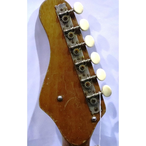 470 - Vintage 1970s made in Japan Sumbro strat style electric guitar. Not available for in-house P&P