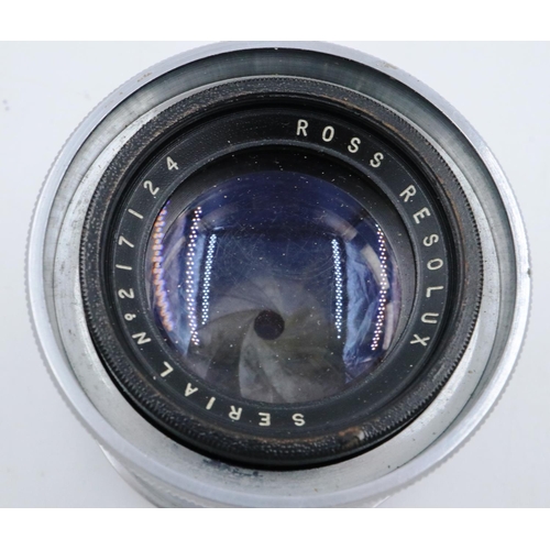 161 - Ross Resolux enlarging objective lens, number 217124. P&P Group 1 (£14+VAT for the first lot and £1+... 