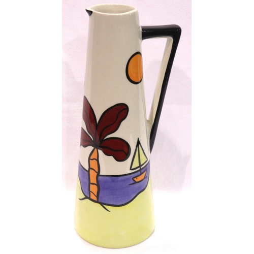 333 - Lorna Bailey Tropicana jug, H: 24 cm, no cracks or chips. P&P Group 2 (£18+VAT for the first lot and... 