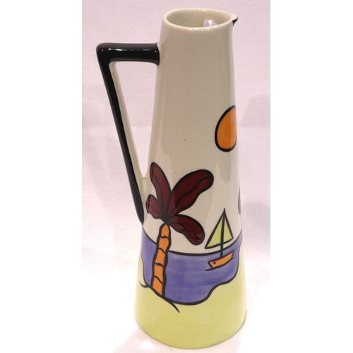 333 - Lorna Bailey Tropicana jug, H: 24 cm, no cracks or chips. P&P Group 2 (£18+VAT for the first lot and... 