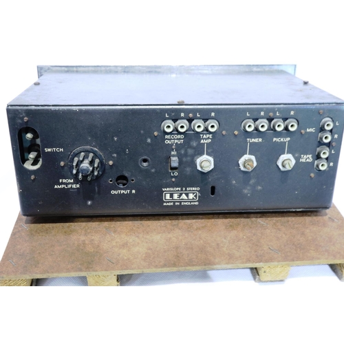 454 - Leak varislope 2 stereo pre-amplifier. Not available for in-house P&P