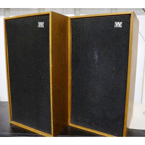 465A - Pair of Wharfedale Linton 2 speakers. Not available for in-house P&P