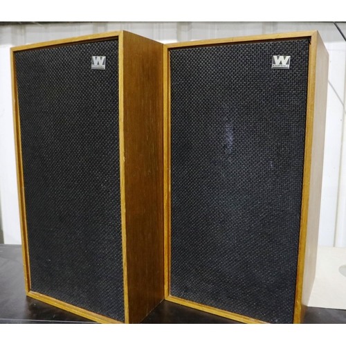 465A - Pair of Wharfedale Linton 2 speakers. Not available for in-house P&P