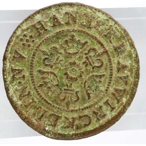 3012 - Medieval trade Jetton, Orb type. P&P Group 0 (£5+VAT for the first lot and £1+VAT for subsequent lot... 