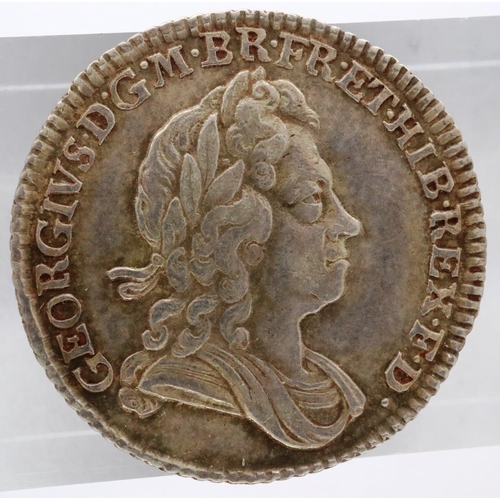 3016 - 1723 silver sixpence, South Sea Company issue. P&P Group 0 (£5+VAT for the first lot and £1+VAT for ... 