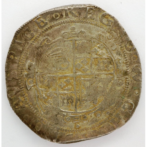 3017 - 1644 Charles I silver hammered half crown, Tower mint. P&P Group 0 (£5+VAT for the first lot and £1+... 