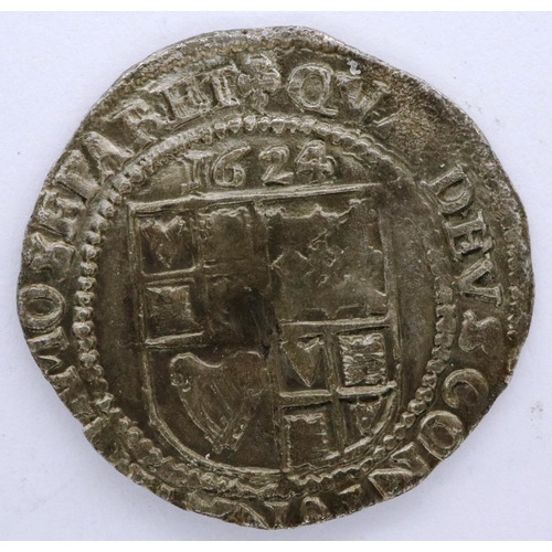 3020 - 1624 James VI silver hammered sixpence. P&P Group 0 (£5+VAT for the first lot and £1+VAT for subsequ... 