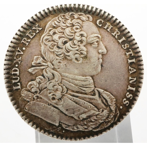 3022 - 1758 Jeton de Argent, Chambre Deniers French silver token. P&P Group 0 (£5+VAT for the first lot and... 