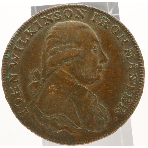 3035 - 1788 John Wilkinson Iron Master token. P&P Group 1 (£14+VAT for the first lot and £1+VAT for subsequ... 