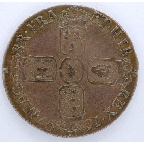 3044 - 1697 William III silver shilling. P&P Group 0 (£5+VAT for the first lot and £1+VAT for subsequent lo... 