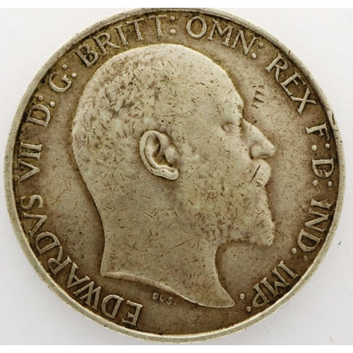 3052 - 1910 Edward VII silver florin. P&P Group 0 (£5+VAT for the first lot and £1+VAT for subsequent lots)