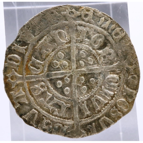 3053 - Silver hammered half groat, Plantagenet. P&P Group 0 (£5+VAT for the first lot and £1+VAT for subseq... 