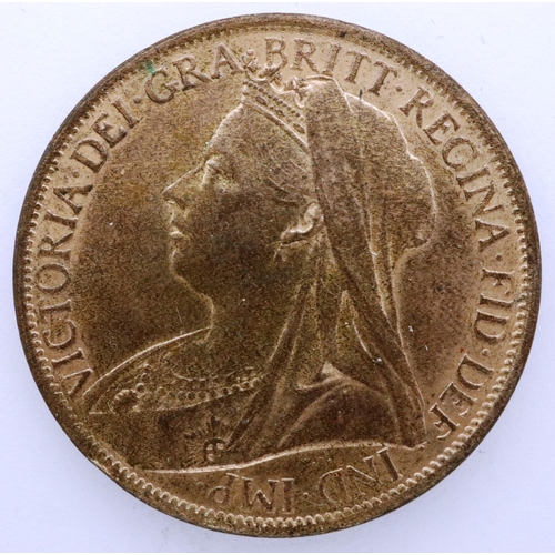 3064 - 1897 Queen Victoria bronze penny, uncirculated. P&P Group 0 (£5+VAT for the first lot and £1+VAT for... 