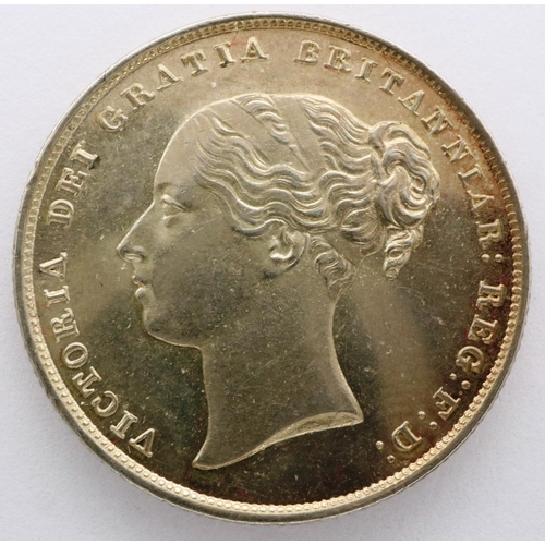 3066 - 1856 Queen Victoria silver shilling. P&P Group 0 (£5+VAT for the first lot and £1+VAT for subsequent... 