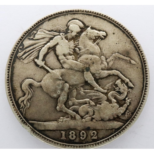 3094 - 1892 silver crown of Queen Victoria. P&P Group 0 (£5+VAT for the first lot and £1+VAT for subsequent... 