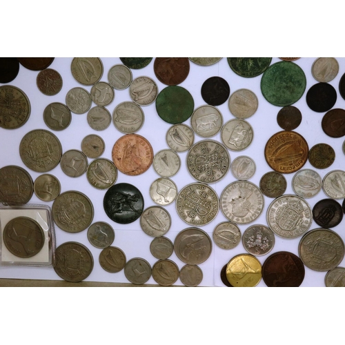 3107 - Collection of UK and worldwide coins. P&P Group 0 (£5+VAT for the first lot and £1+VAT for subsequen... 