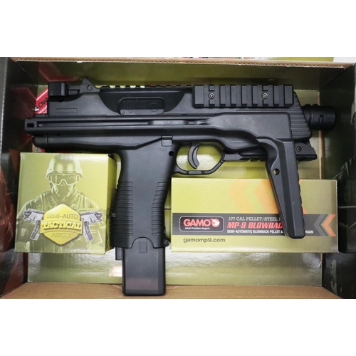 2008 - Gamo MP9 CO2 .177 semi automatic air gun, boxed. P&P Group 2 (£18+VAT for the first lot and £3+VAT f... 