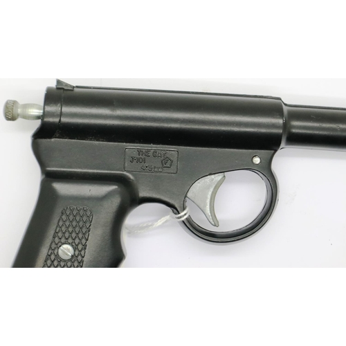 2018 - TJ Harrington & Son GAT air pistol, made in England. P&P Group 2 (£18+VAT for the first lot and £3+V... 