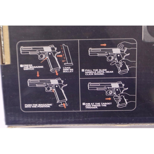 2026 - Airsoft 6mm BB gun, boxed. P&P Group 3 (£25+VAT for the first lot and £5+VAT for subsequent lots)