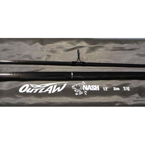 2045 - Nash 12 foot carbon fibre rod in bag. Not available for in-house P&P