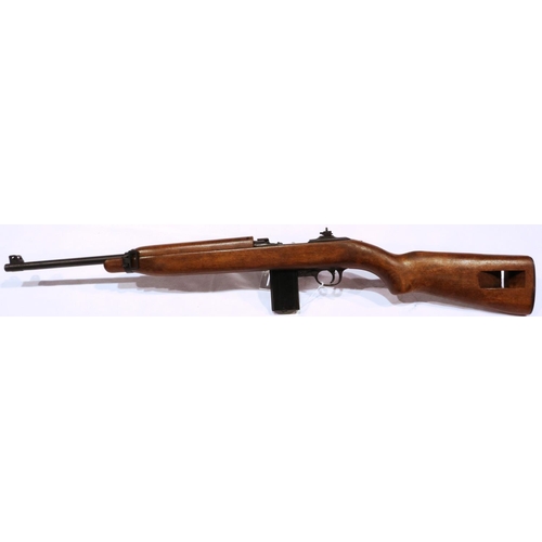 2054 - Full size M1 carbine replica, with moving parts. P&P Group 3 (£25+VAT for the first lot and £5+VAT f... 