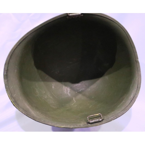 2145 - Vietnam War period US M1 helmet with ARVN Special Forces paintwork, later painted. P&P Group 2 (£18+... 