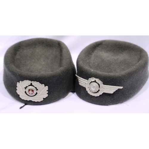 2152 - Two East German Luftwaffe (female) caps. P&P Group 2 (£18+VAT for the first lot and £2+VAT for subse... 