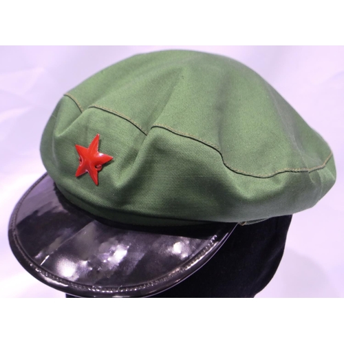 2153 - 1960s China Peoples Liberation Army visor cap. P&P Group 1 (£14+VAT for the first lot and £1+VAT for... 