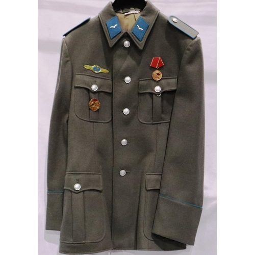 2169 - An East German NVA Luftwaffe NCOs tunic, with awards. P&P Group 3 (£25+VAT for the first lot and £5+... 