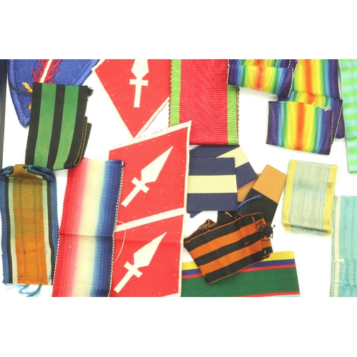 2195 - Mixed period WWI and later medal ribbons. P&P Group 1 (£14+VAT for the first lot and £1+VAT for subs... 