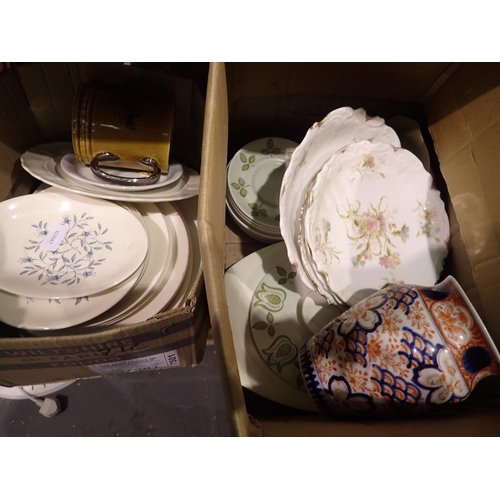 1051 - Quantity of mixed ceramics including Meakin and Wedgwood. Not available for in-house P&P