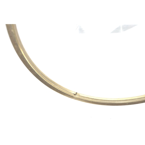 24 - A pair of 9ct gold hoop earrings, D: 45 mm, combined 1.8g. P&P Group 1 (£14+VAT for the first lot an... 