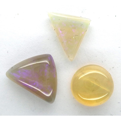 80 - Collection of loose, unusual shaped opals, largest 12 mm, combined 1.9g. P&P Group 1 (£14+VAT for th... 