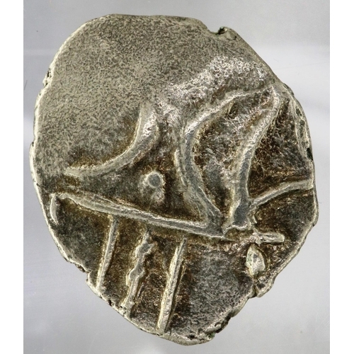 3074 - Iceni Celtic tribe (Boudica) silver unit, horse and crescent moons. P&P Group 0 (£5+VAT for the firs... 