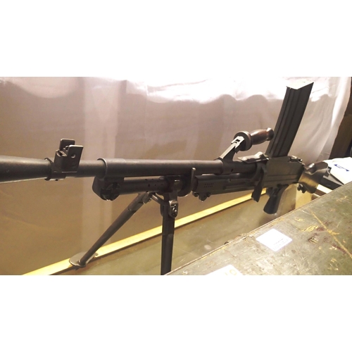 2053A - Italian made Breda Bren gun mint condition with magazine, carry/transit case plus spare barrel and c... 