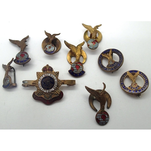 2197 - Mixed RAF Association enamelled badges (8). P&P Group 1 (£14+VAT for the first lot and £1+VAT for su... 