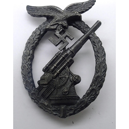 2213 - WWII Luftwaffe Anti flak badge. P&P Group 1 (£14+VAT for the first lot and £1+VAT for subsequent lot... 