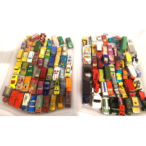 2006 - Selection of 80 plus assorted diecast vehicles, mostly Matchbox including early examples. Mostly pla... 