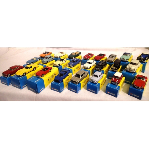 2028 - Twenty four Corgi Century of Cars, excellent condition, boxed. P&P Group 2 (£18+VAT for the first lo... 