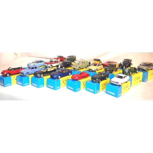 2029 - Twenty one Corgi Century of Cars, excellent condition, boxed. P&P Group 2 (£18+VAT for the first lot... 