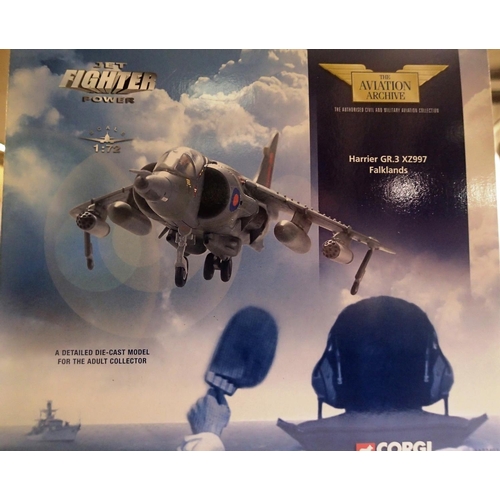 2051 - 1/72 scale Corgi AA  32401 Harrier GR3 X2977 Falklands, in very good condition, boxed. P&P Group 1 (... 