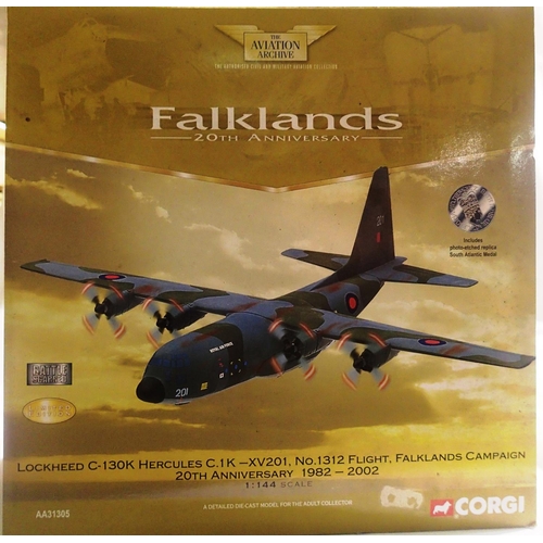 2053 - 1/144 scale Corgi AA 3105 C-130K Hercules 20th anniversary Falklands campaign 1982-2002, Limited Edi... 