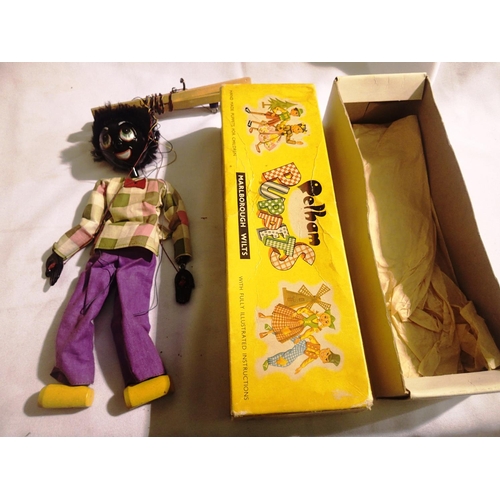 2056 - Pelham puppets S.S black puppet in very good to excellent condition, box has wear. P&P Group 1 (£14+... 