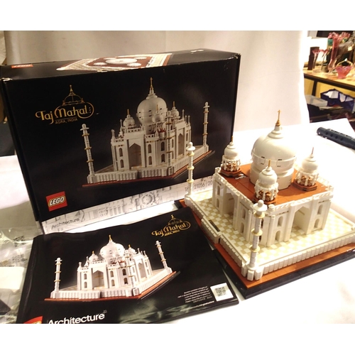 2182 - Lego 21056 Taj Mahal, part built with manual, appears complete, contents unchecked. P&P Group 2 (£18... 