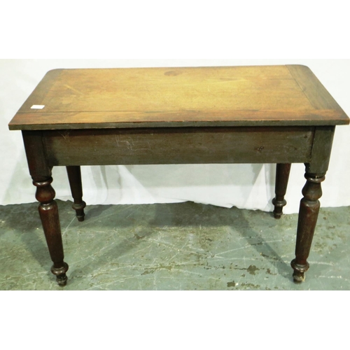 3060 - Victorian mahogany desk with two drawers, 103 x 52 x 72 cm H. Not available for in-house P&P