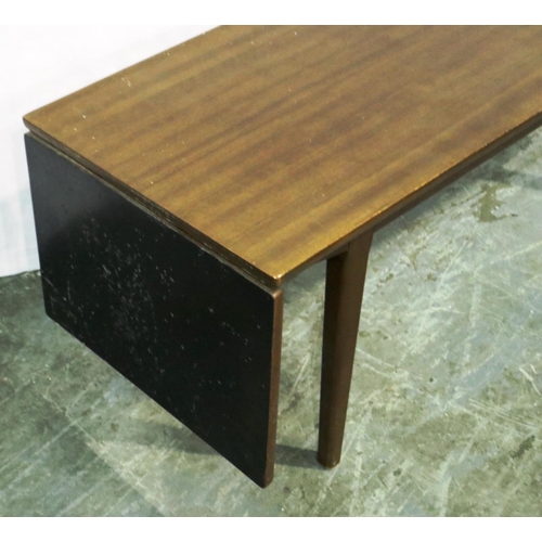 3126 - Nathan, a mid 20th century coffee table, asymmetric with single drop leaf, 152 x 43 x 45 cm H (open)... 